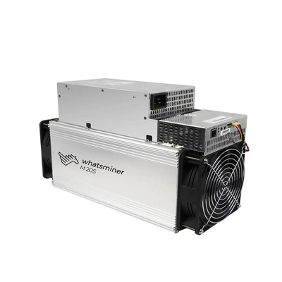 Microbt Whatsখনি শ্রমিক M20s Asic খনি শ্রমিক 62T 65T 68T BTC মাইনিং মেশিন 2976W-3360W