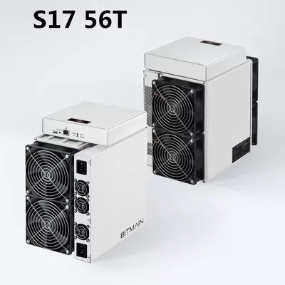 BTC খনি শ্রমিক অ্যান্টমাইনার S17 Pro 56Th 2212W ব্যবহৃত মাইনার SHA-256 BTC মাইনিং মেশিন