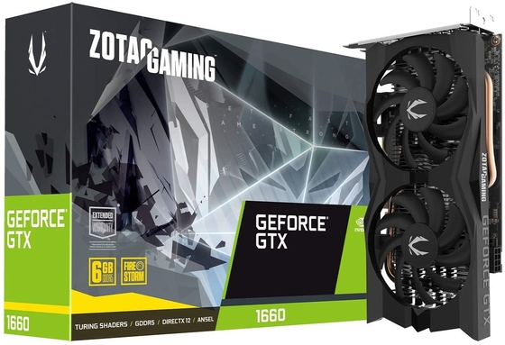 192 বিট মাইনিং রিগ গ্রাফিক্স কার্ড ZOTAC গেমিং GeForce GTX 1660 6GB GDDR5 গ্রাফিক্স কার্ড