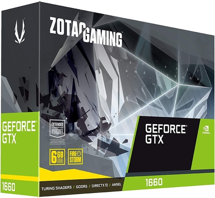192 বিট মাইনিং রিগ গ্রাফিক্স কার্ড ZOTAC গেমিং GeForce GTX 1660 6GB GDDR5 গ্রাফিক্স কার্ড