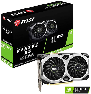 MSI গেমিং GeForce GTX 1660 সুপার গ্রাফিক্স কার্ড 1660s DVI গ্রাফিক্স কার্ড